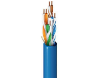 A blue category cable